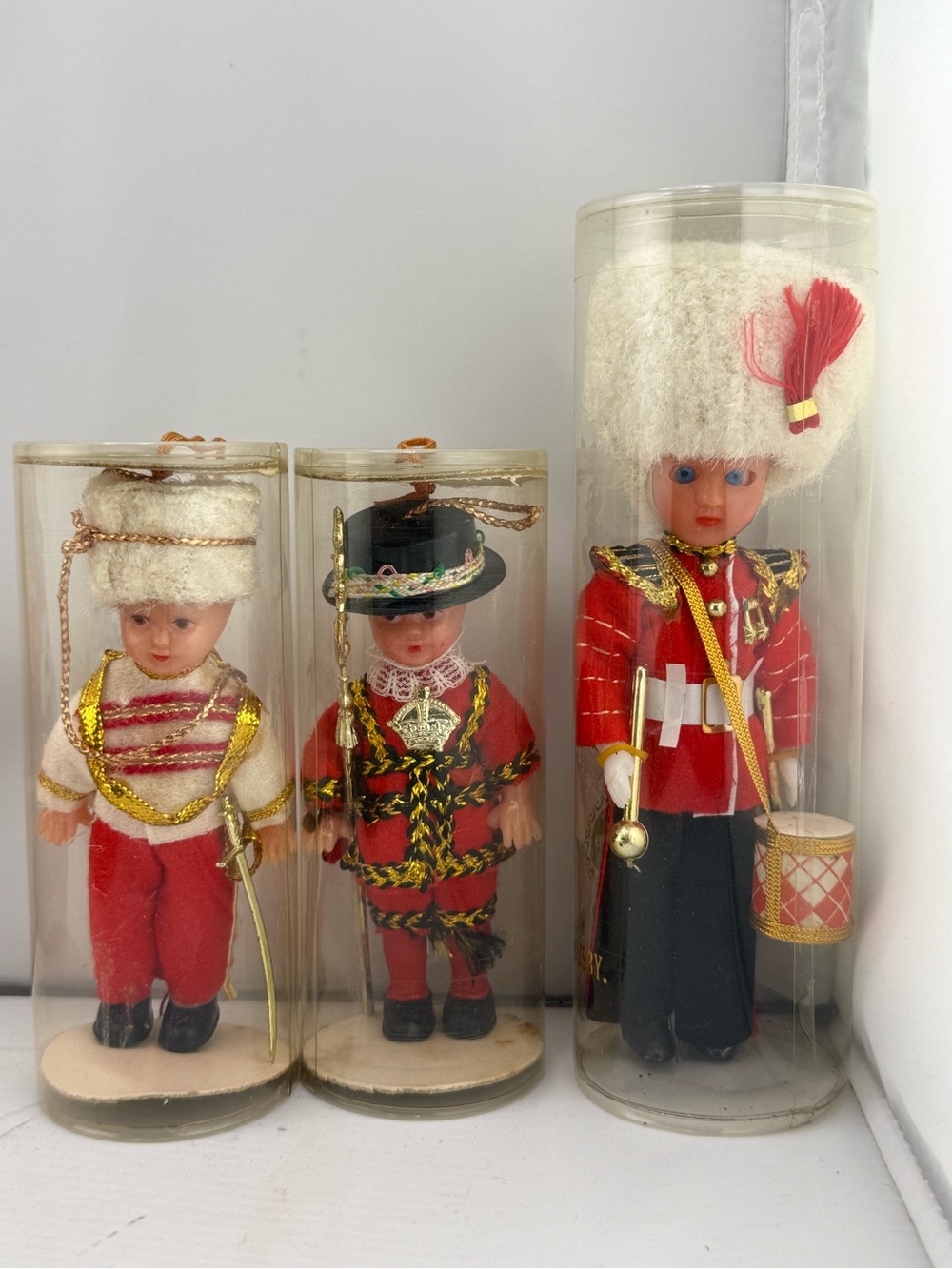 Three Vintage Soldier Dolls NEW in package